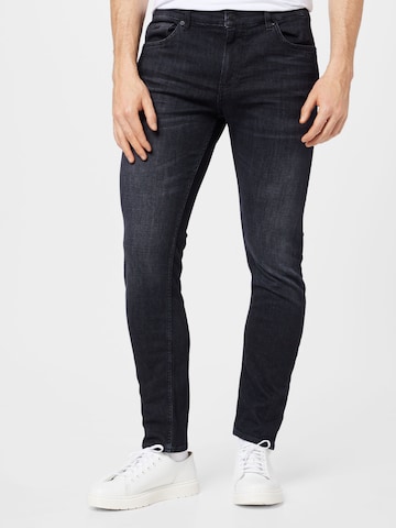 BOSS Black Slimfit Jeans 'Delano' in Grijs: voorkant