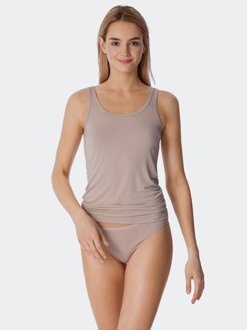 Maillot de corps SCHIESSER en beige : devant