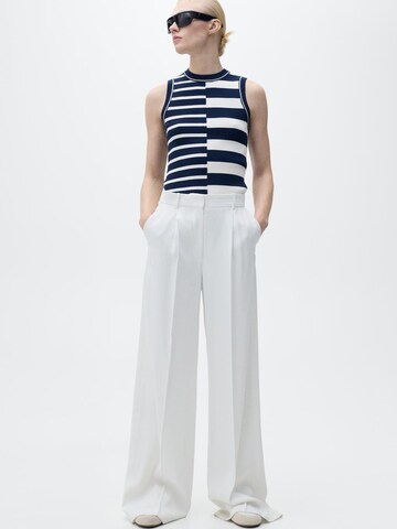 Tops en tricot 'ZUNGA' MANGO en bleu : devant