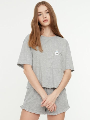 Shorty Trendyol en gris : devant