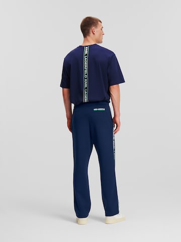 Karl Lagerfeld Regular Hose in Blau