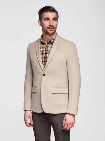 Coupe regular Veste de costume Ombre en beige