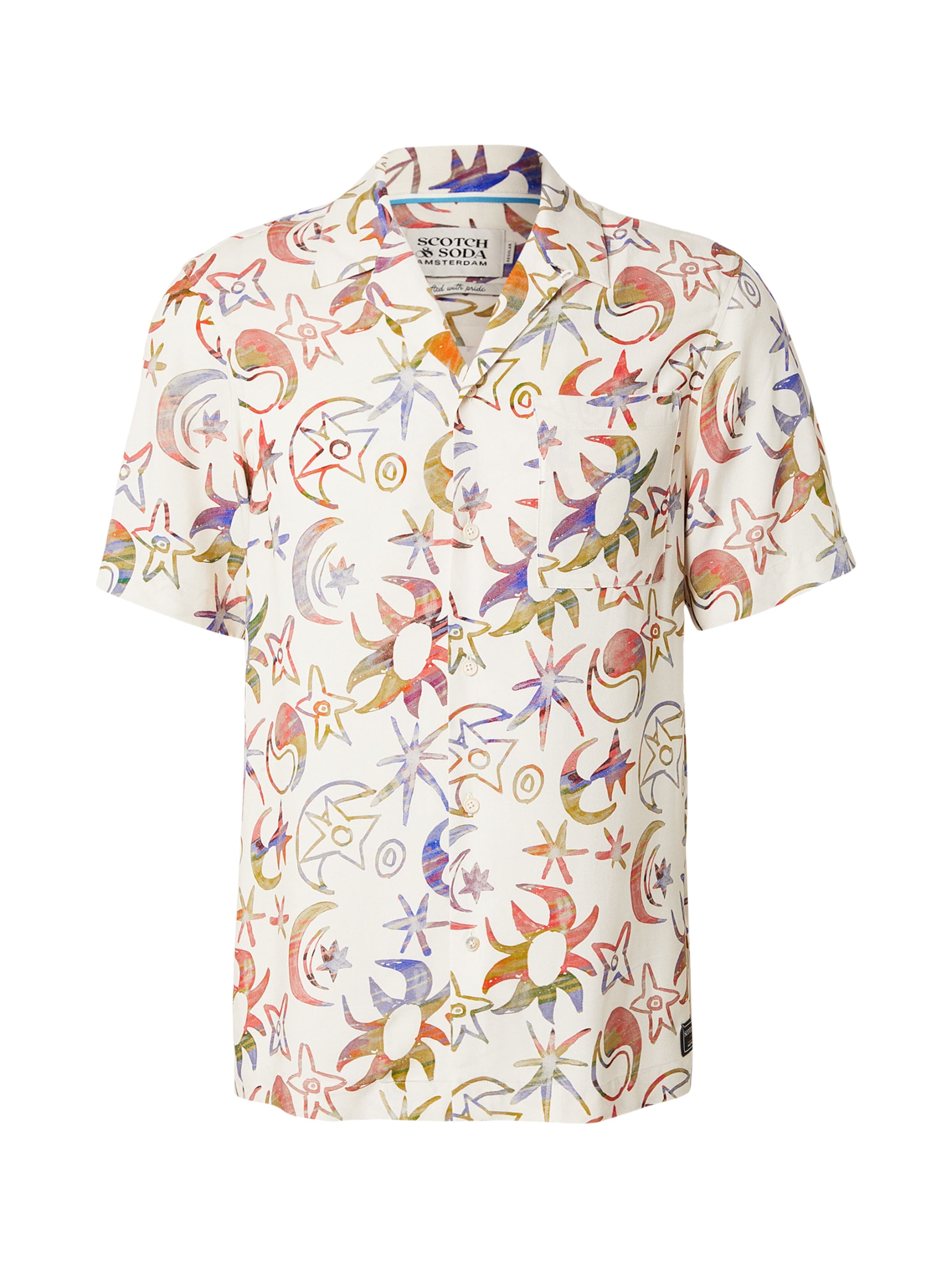 SCOTCH & SODA Rovný strih Košeľa - Žltá: predná strana