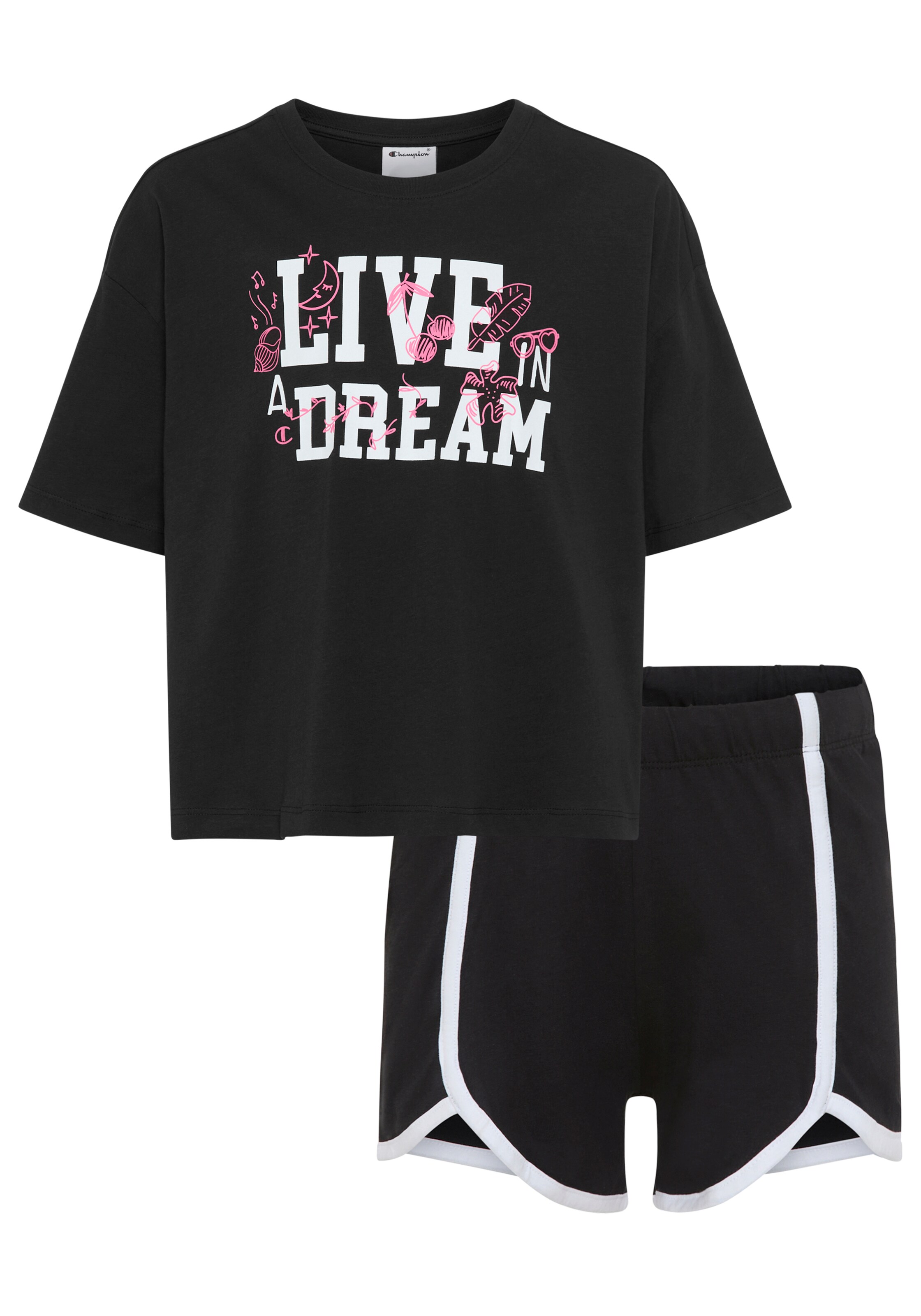 Champion Authentic Athletic Apparel Set in Black: front