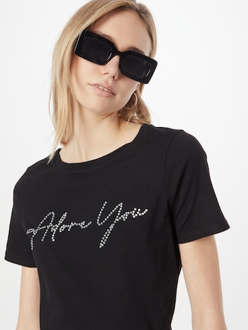 River Island T-Shirt in Schwarz