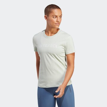 ADIDAS TERREX T-Shirt 'Classic Logo' in Grün: predná strana