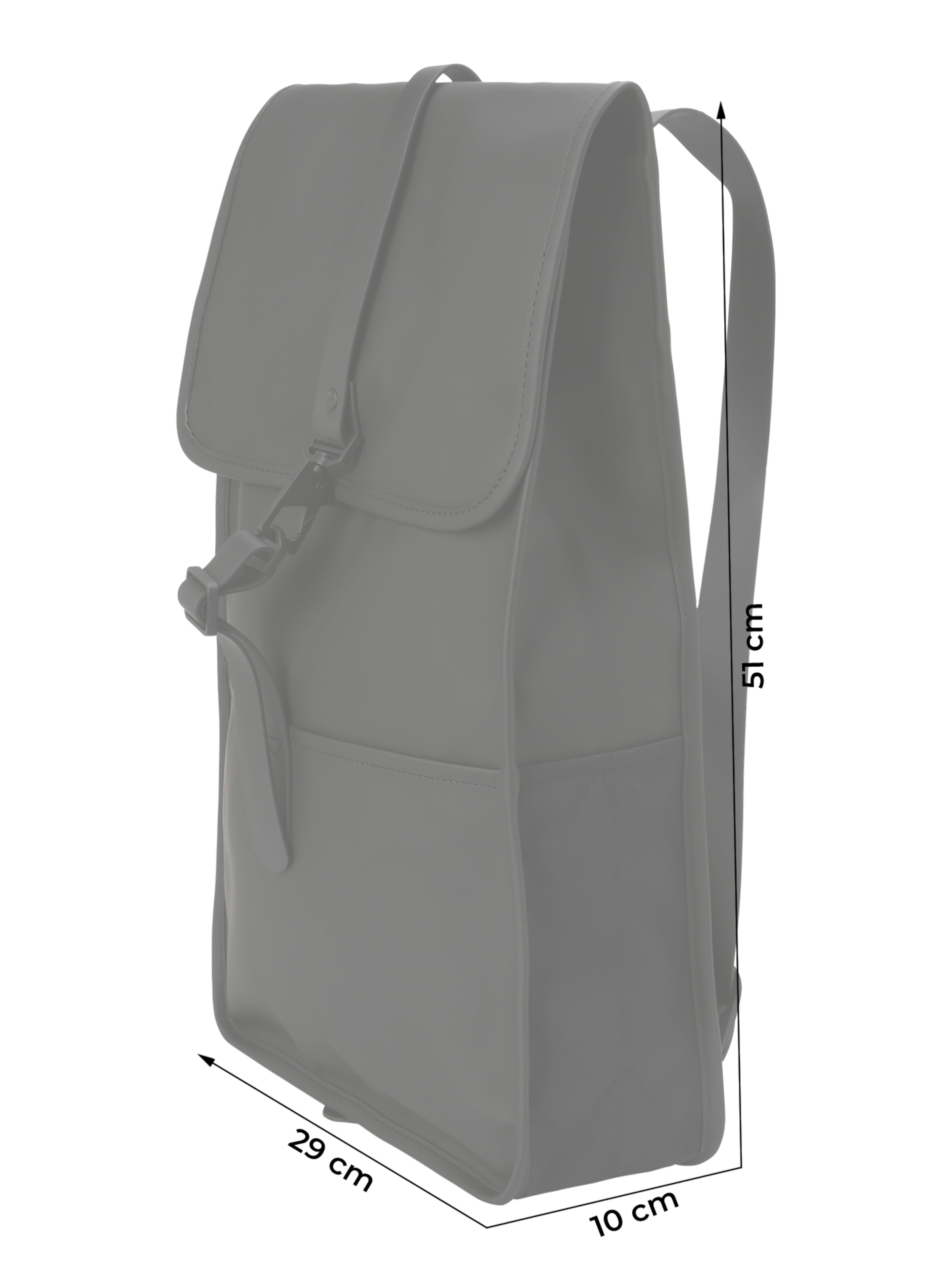 RAINS Reppu värissä musta