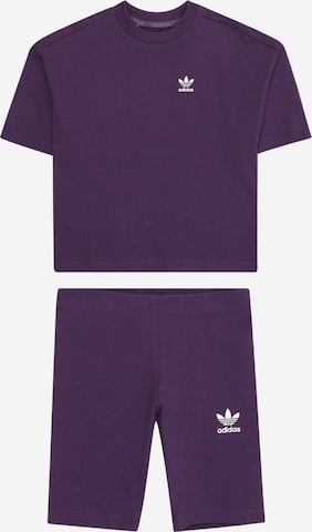 purpurinė ADIDAS ORIGINALS Treniruočių kostiumas: priekis