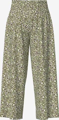 Ulla Popken Loose fit Trousers with creases in Grey: front