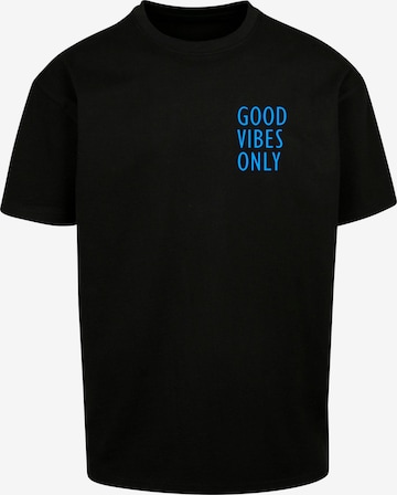 T-Shirt 'Good Vibes Only' Merchcode en noir : devant