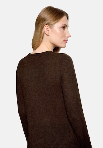 Betty Barclay Kaschmir-Pullover mit Rundhalsausschnitt in Braun