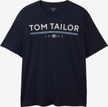 T-Shirt TOM TAILOR Men + en bleu : devant