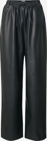 TOPSHOPLoosefit Hlače - crna boja: prednji dio