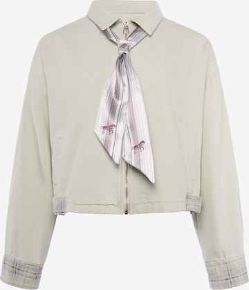 Veste mi-saison Usha en vert : devant