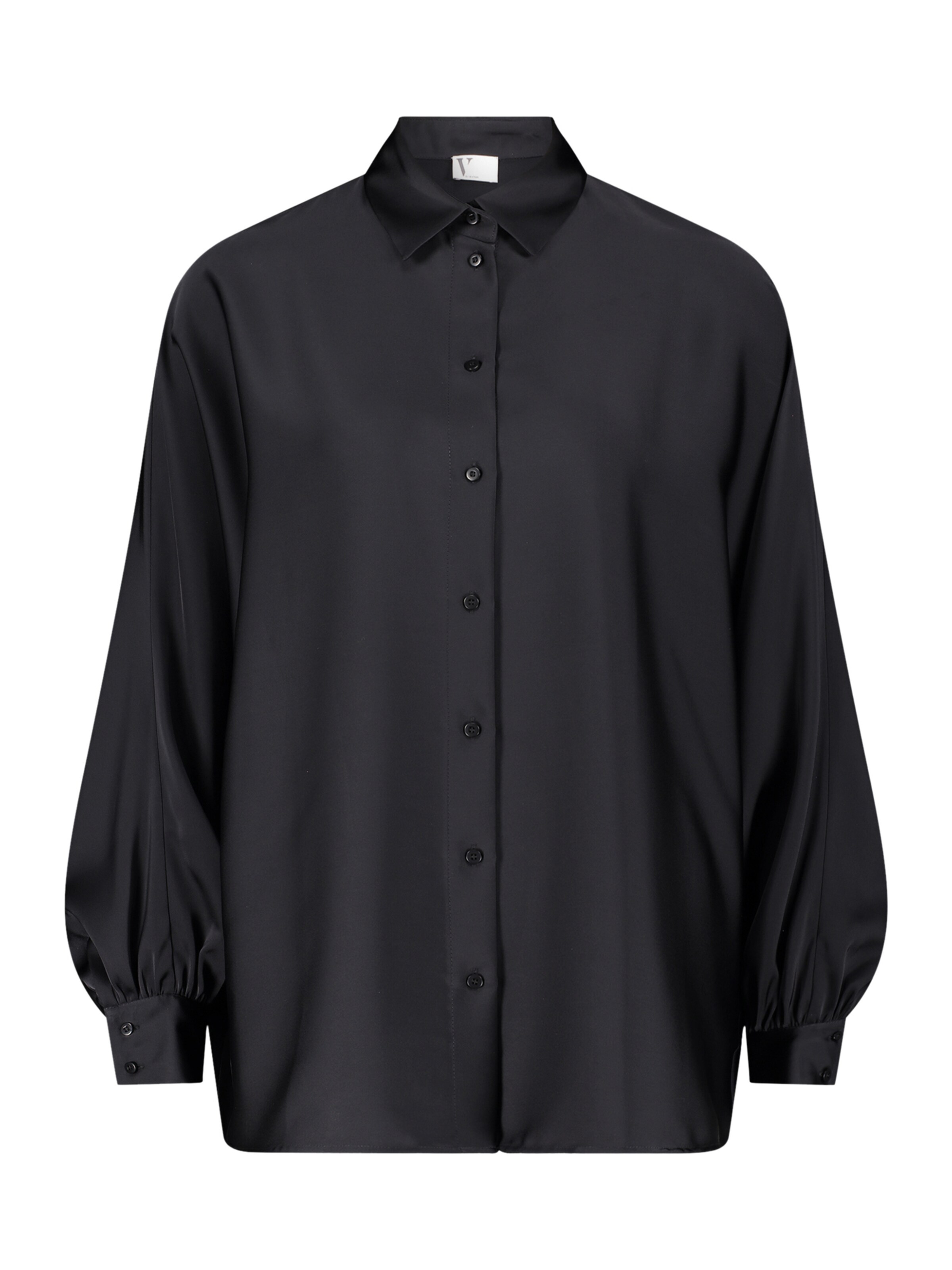 Camicia da donna di Vera Mont in nero: frontale