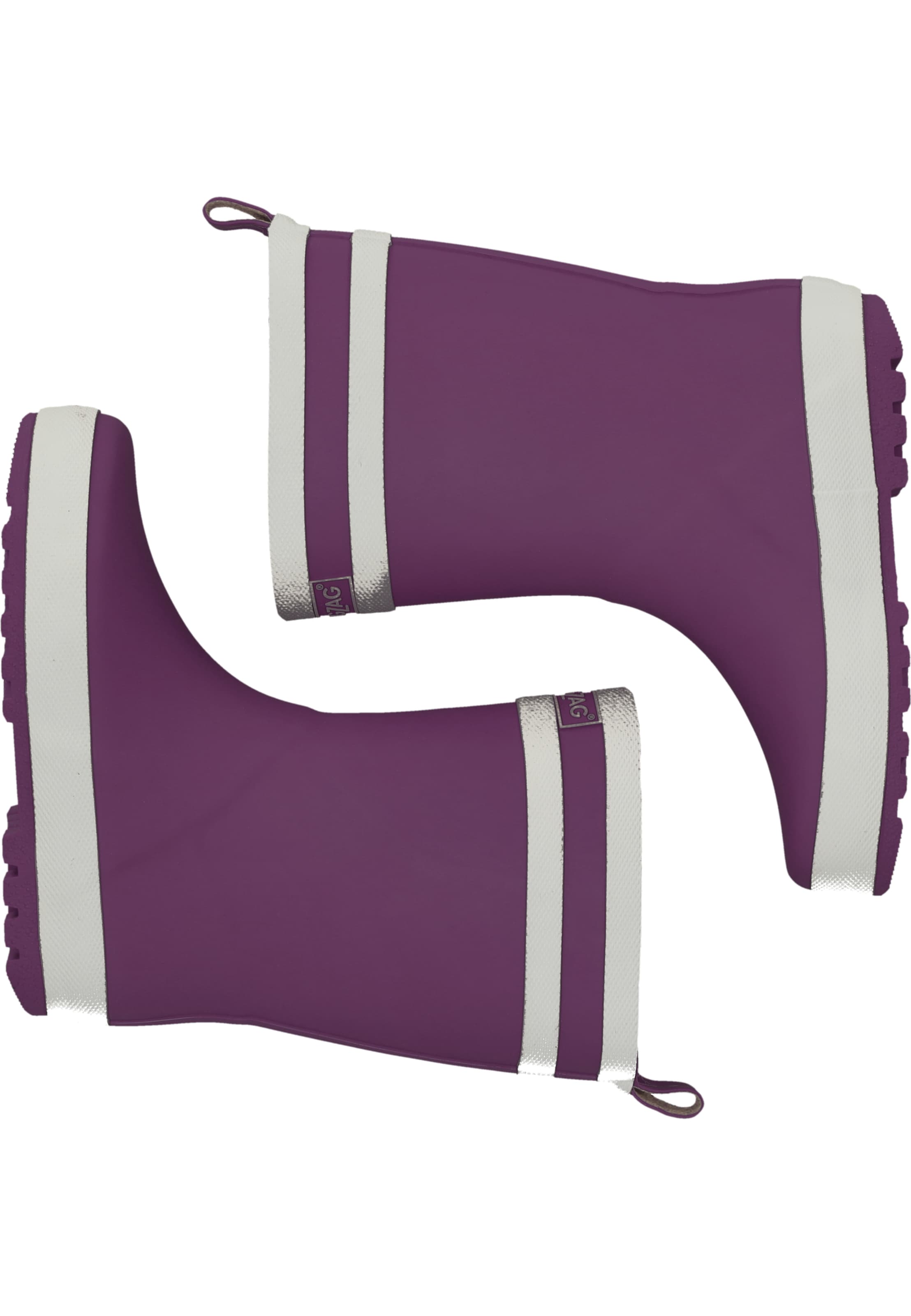 ZigZag Rubber Boots in Purple