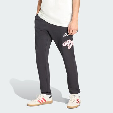 ADIDAS PERFORMANCE Tapered Sporthose 'Ajax Amsterdam US' in Schwarz: Vorderseite