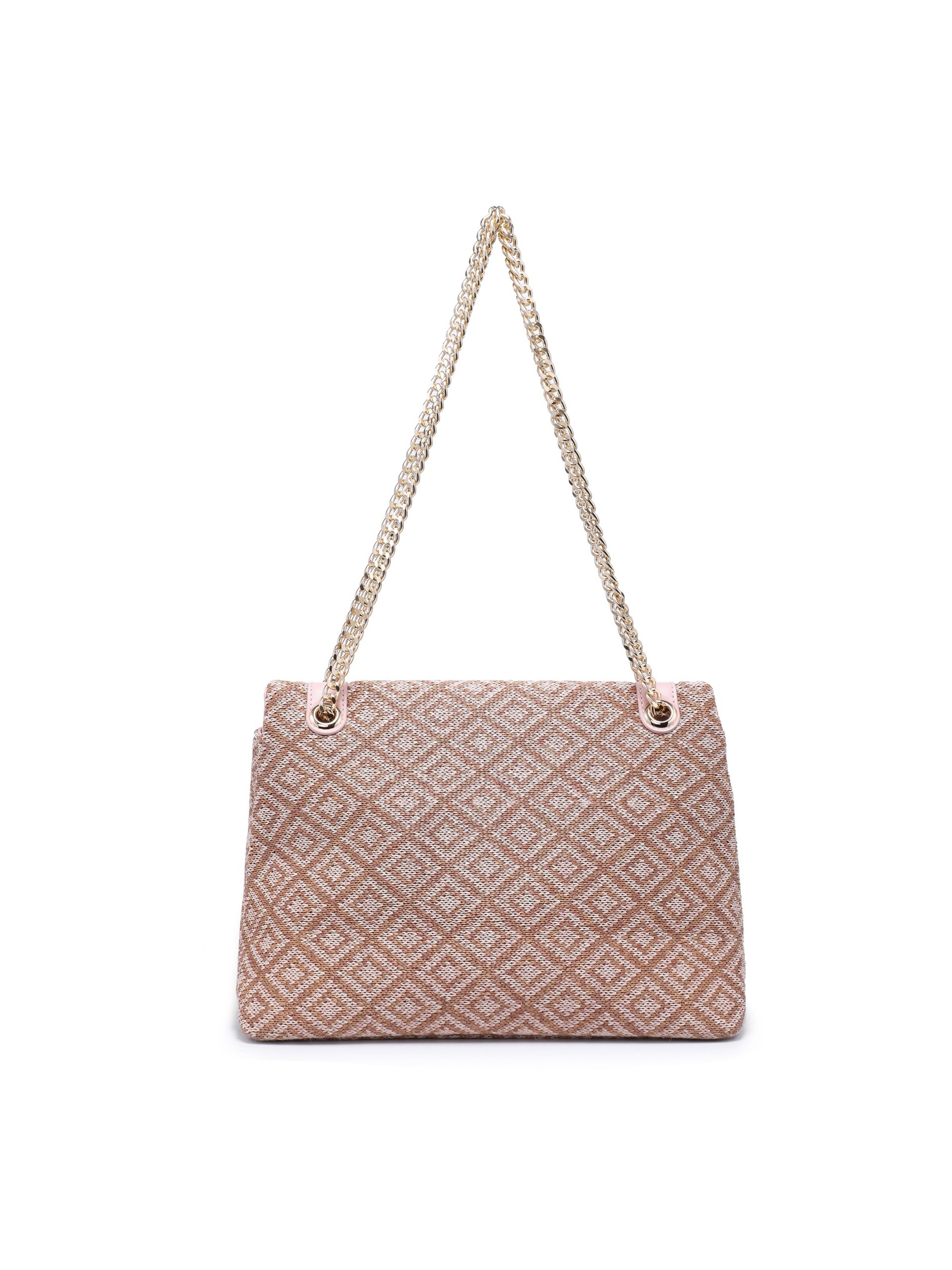 Borsa a spalla 'Borsa a Spalla Donna Amelia Plus - Jacquard Geometrico Poliestere' di Kassandra in rosa
