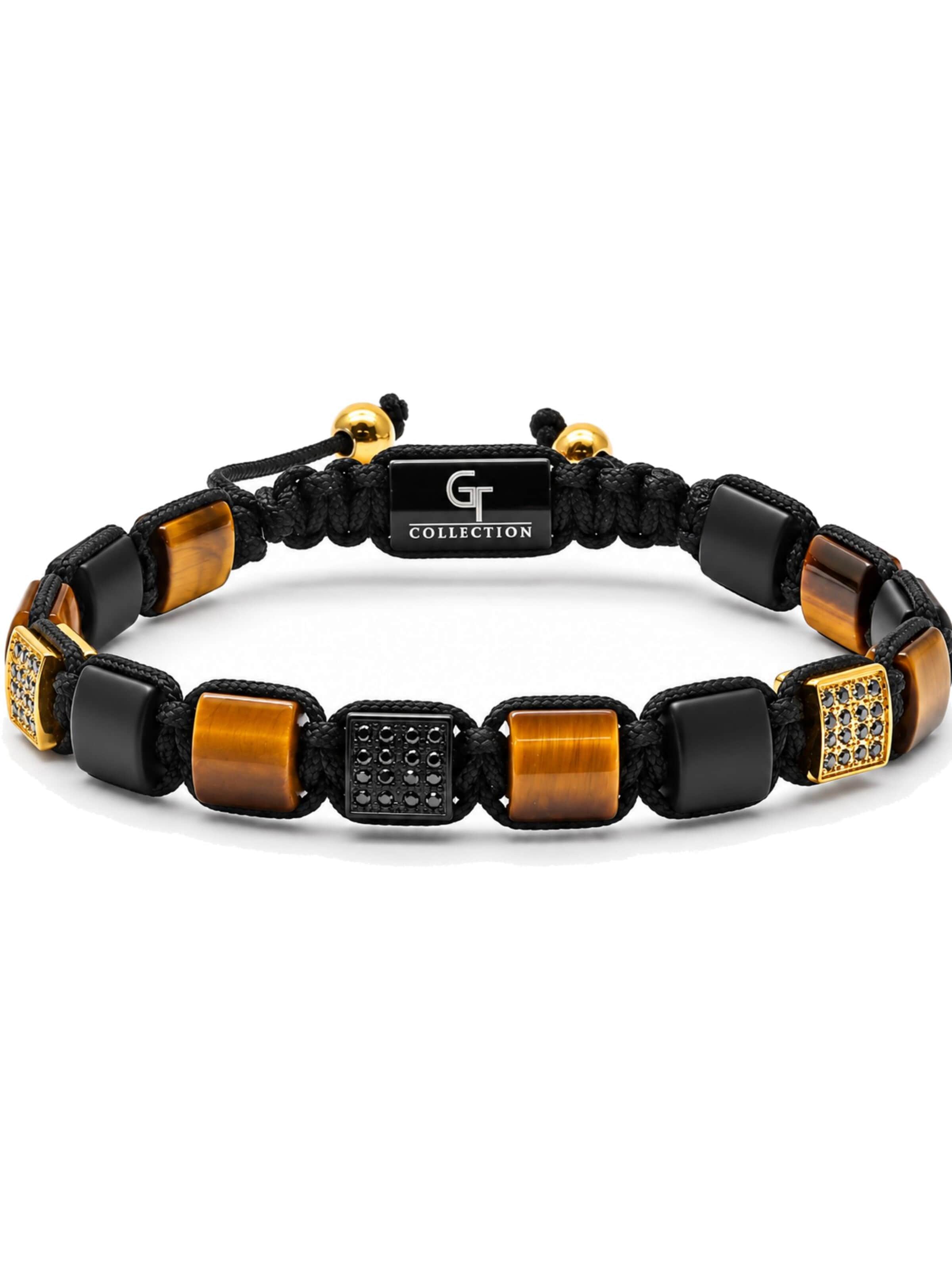 GT Collection Zapestnica 'Flat-Bead' | rjava barva: sprednja stran