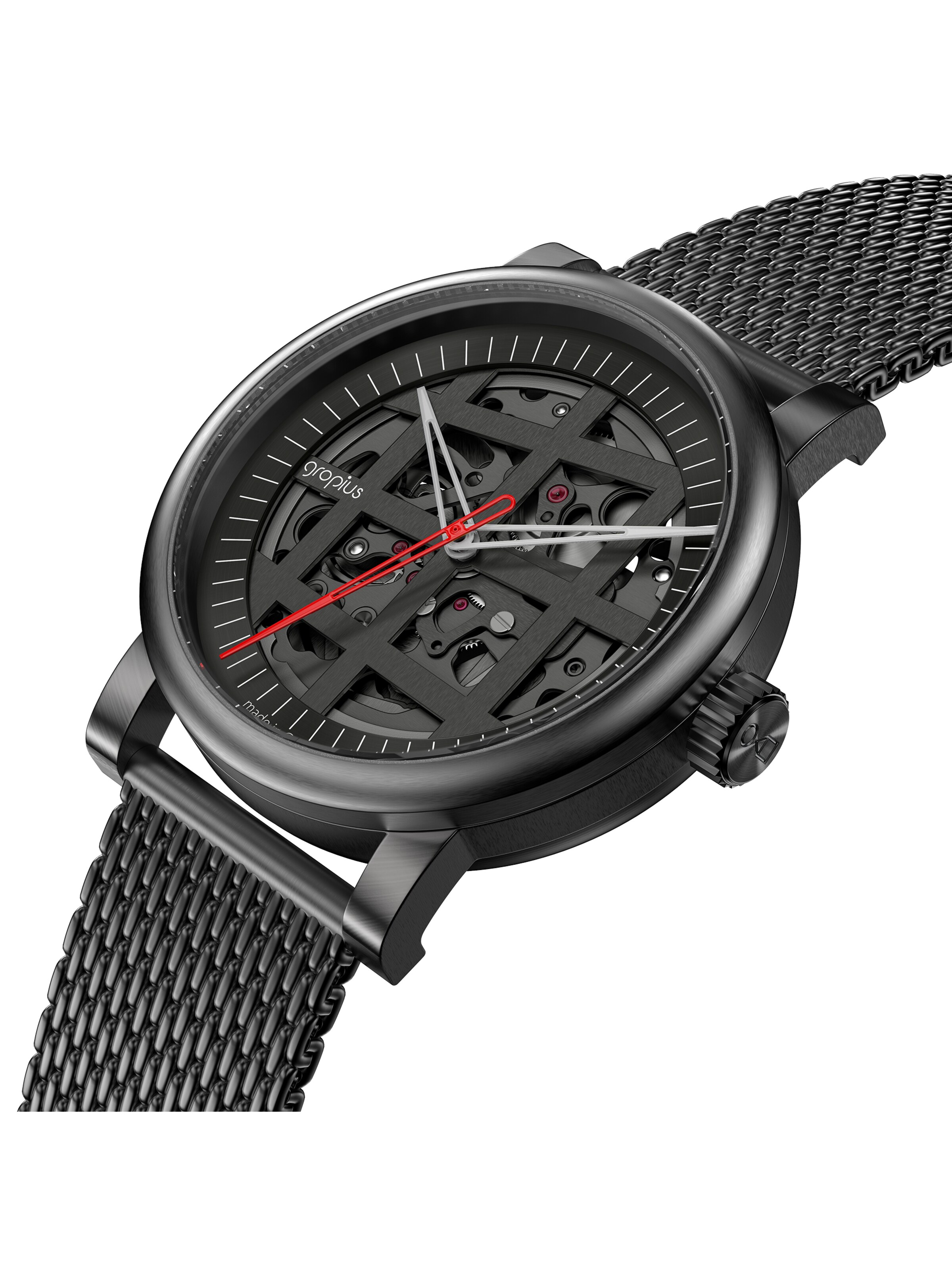WALTER GROPIUS Analog Watch 'ATRIUM' in Black