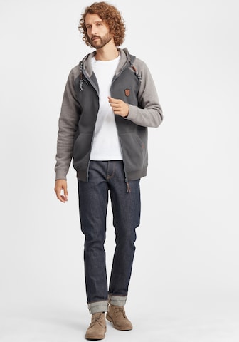 INDICODE JEANS Sweatvest 'Terence' in Grijs