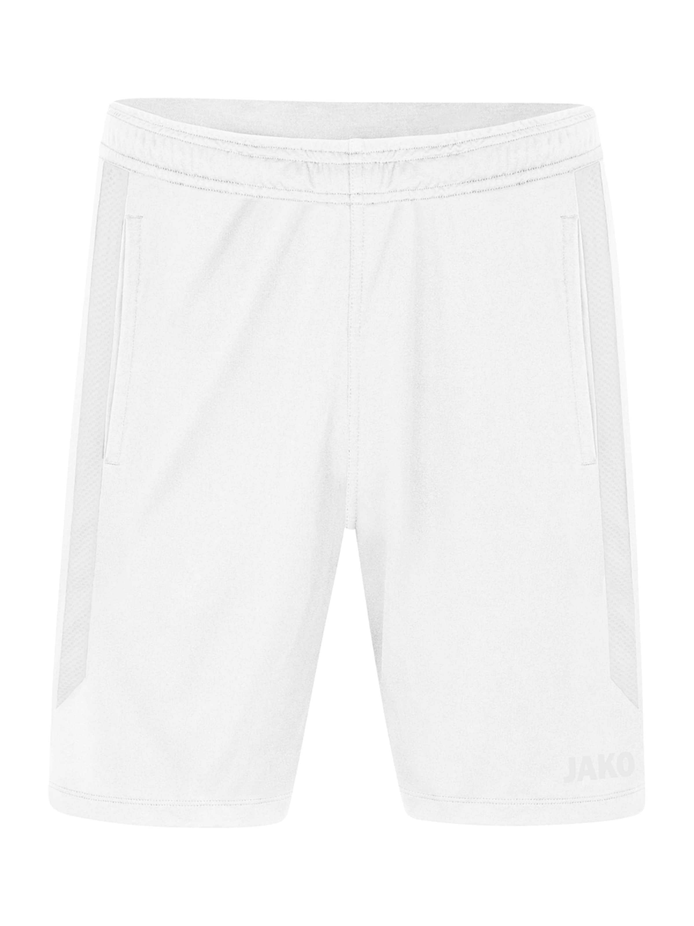JAKO Regular Sportshorts in Weiß: Vorderseite