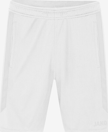 JAKO Regular Workout Pants in White: front