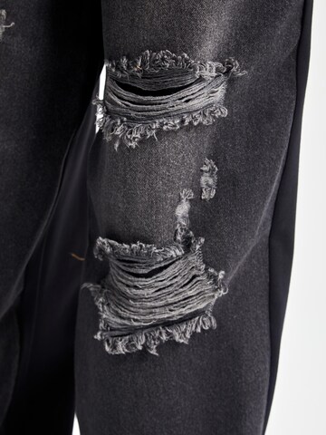 IT'S BASIC Loose fit Jeans 'Skater Mid Rise Jeans' in Black