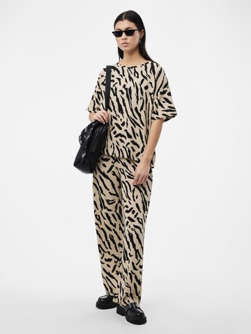 PIECES Wide Leg Bukser 'Luna' i beige