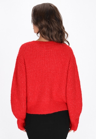 faina - Cárdigan en rojo