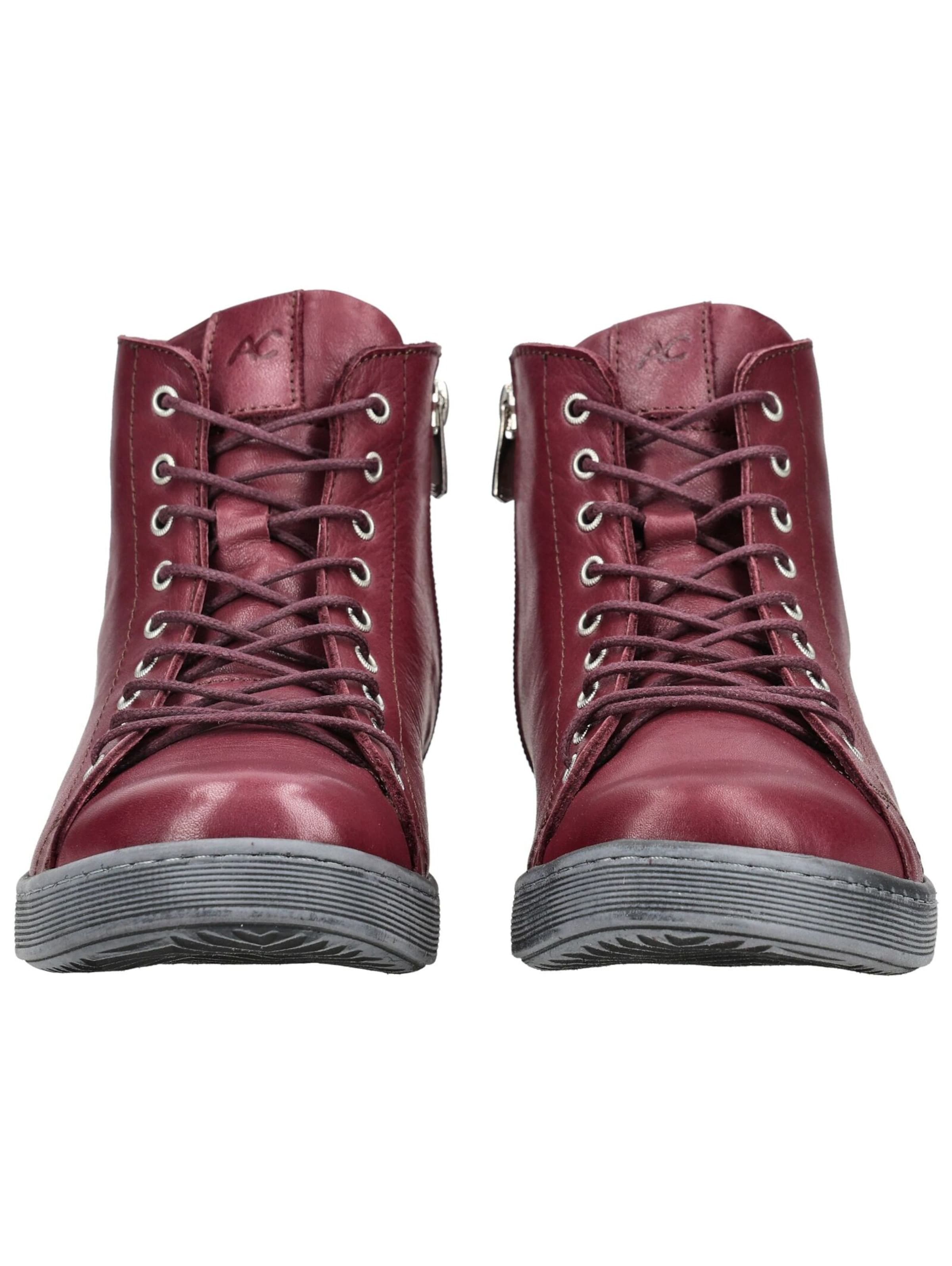 ANDREA CONTI Lace-up bootie in Red