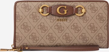 GUESS Wallet 'Izzy' in Beige: front