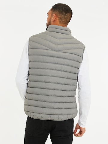 Threadbare Vest 'Hunnigan' in Grey
