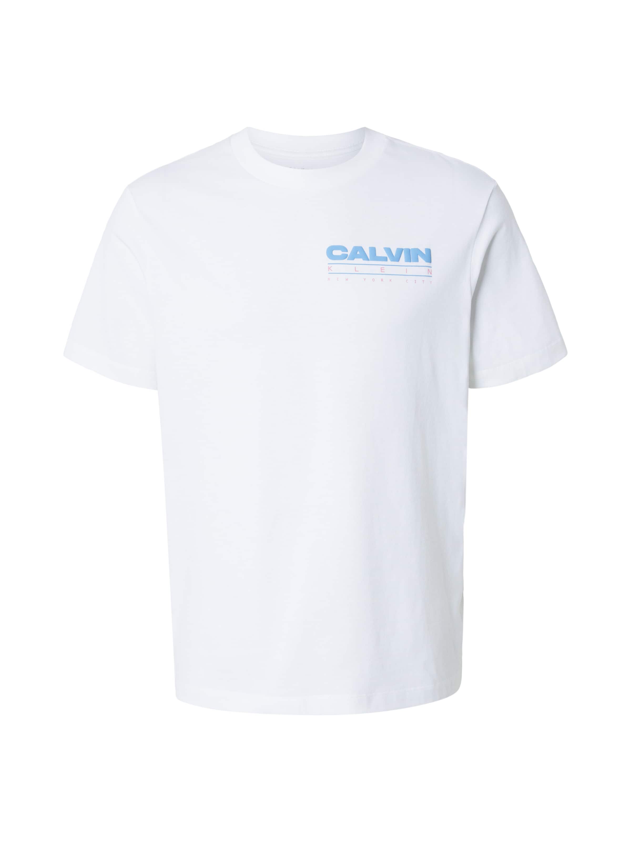 Regular T-shirt Calvin Klein Jeans en blanc : devant
