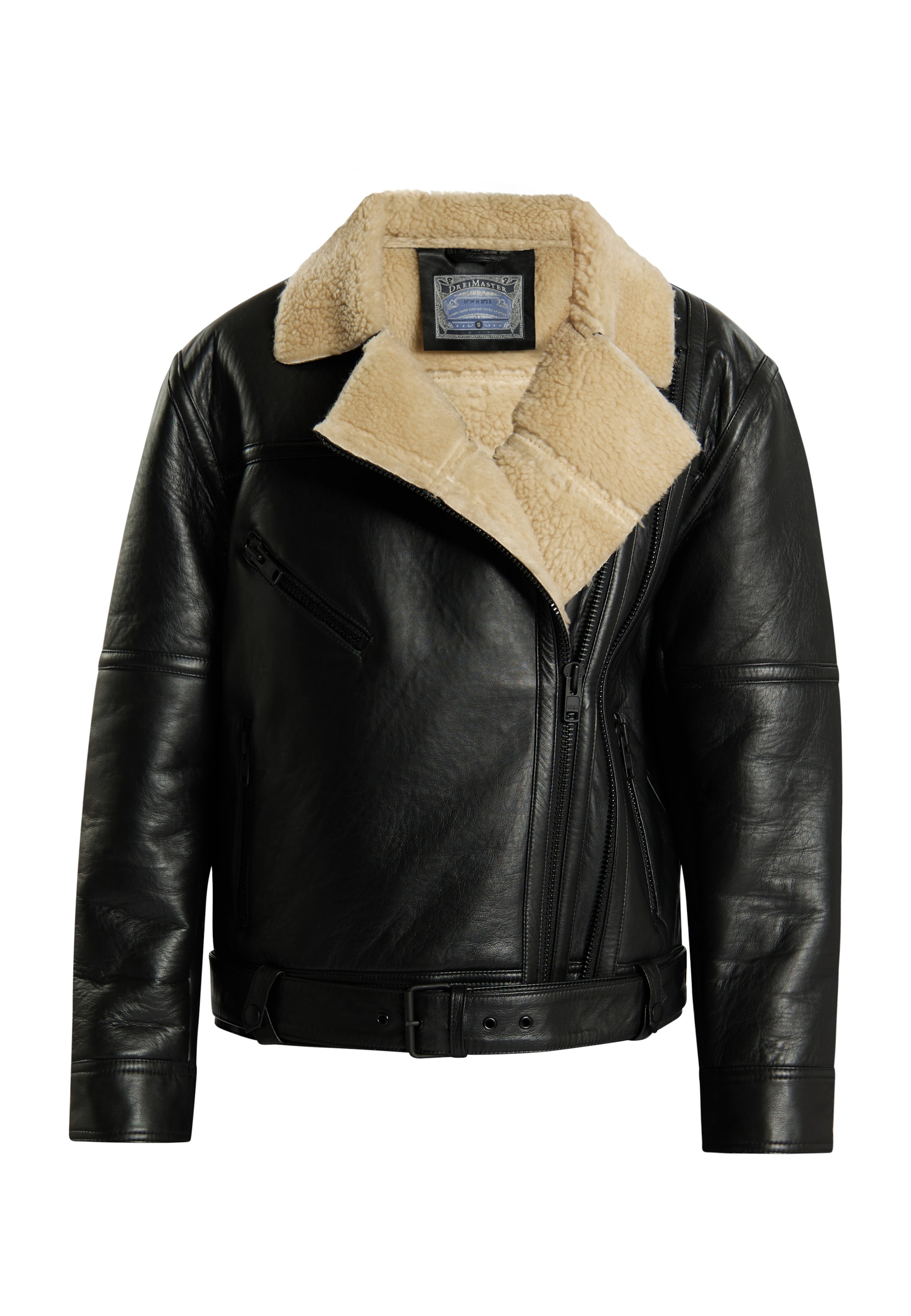 DreiMaster Vintage Overgangsjakke i beige / sort, Produktvisning