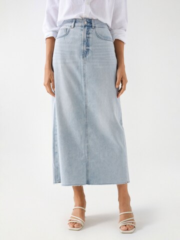 Jupe Salsa Jeans en bleu : devant