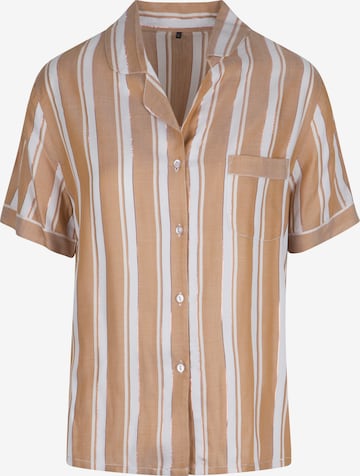 LingaDore Pajama Shirt in Orange: front