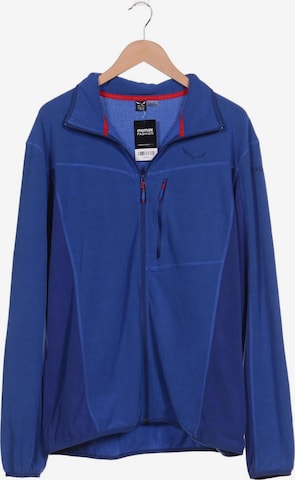 SALEWA Sweatshirt & Zip-Up Hoodie in XXL in Blue: front