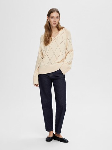 SELECTED FEMME Pullover 'VENKE' i beige