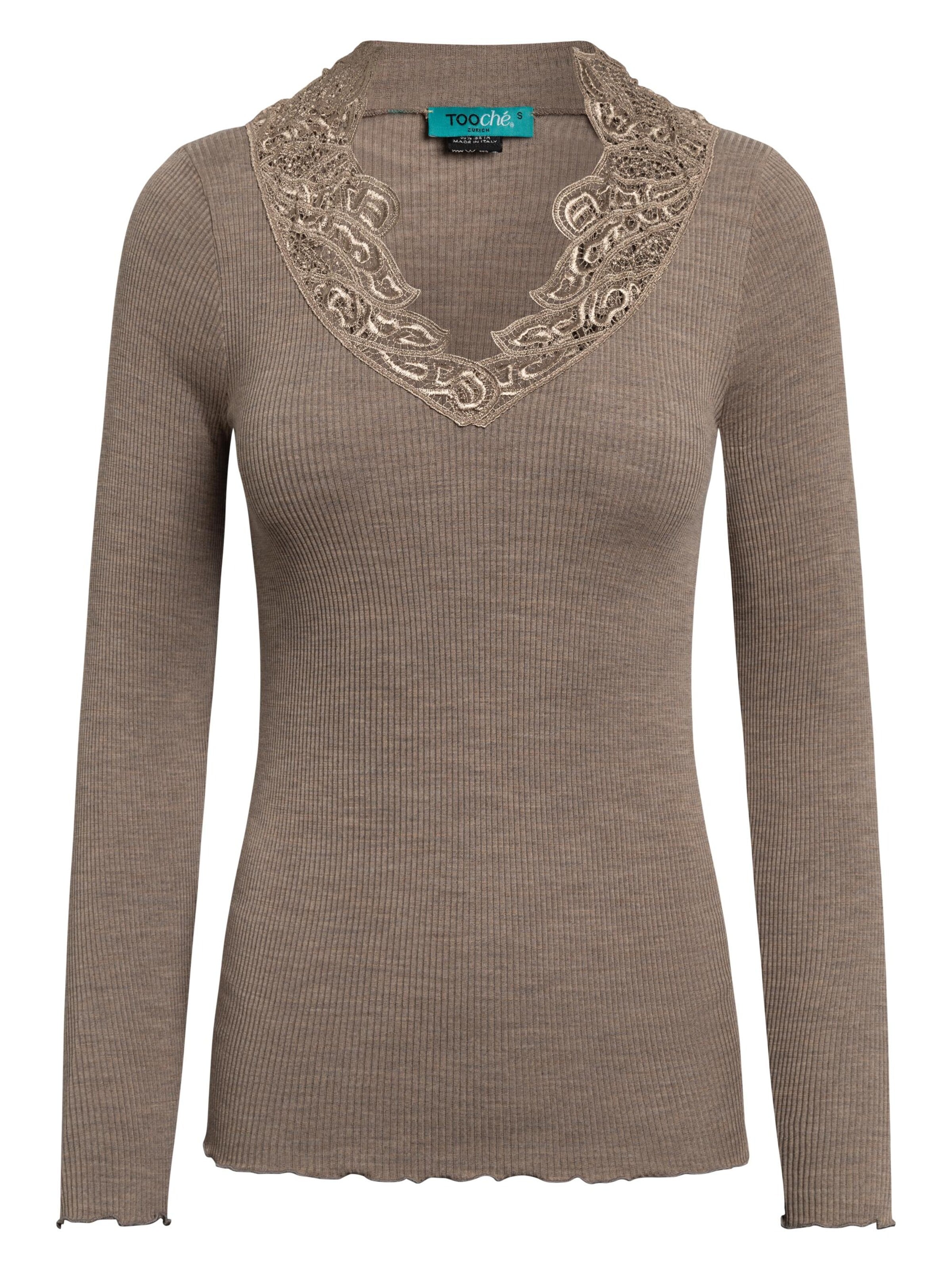 TOOche Shirt 'Star Elegance' in Brown: front