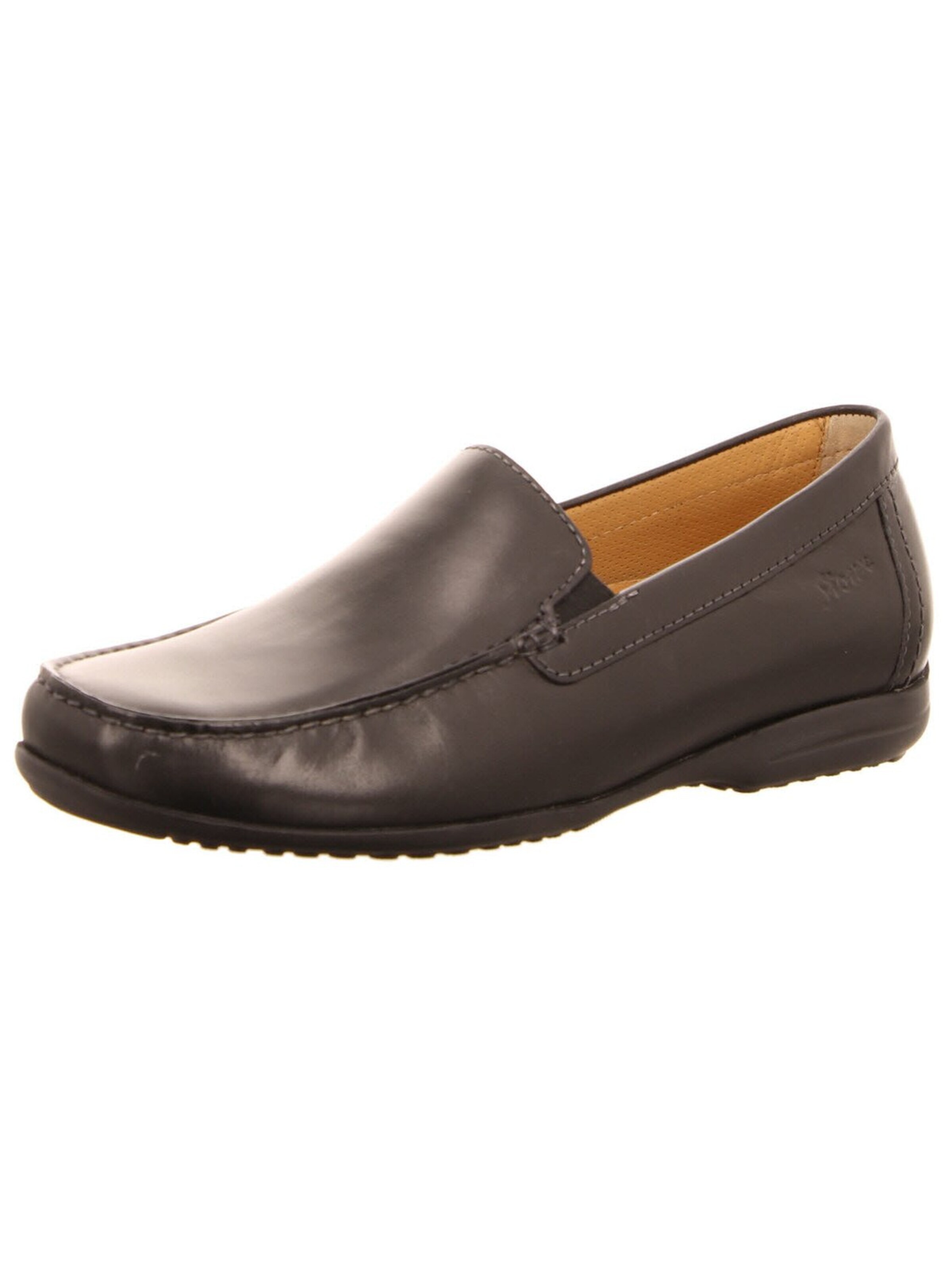 SIOUX Classic Flats 'Komfort Slipper Herren 36620 Echtleder in schwarz' in Brown: front