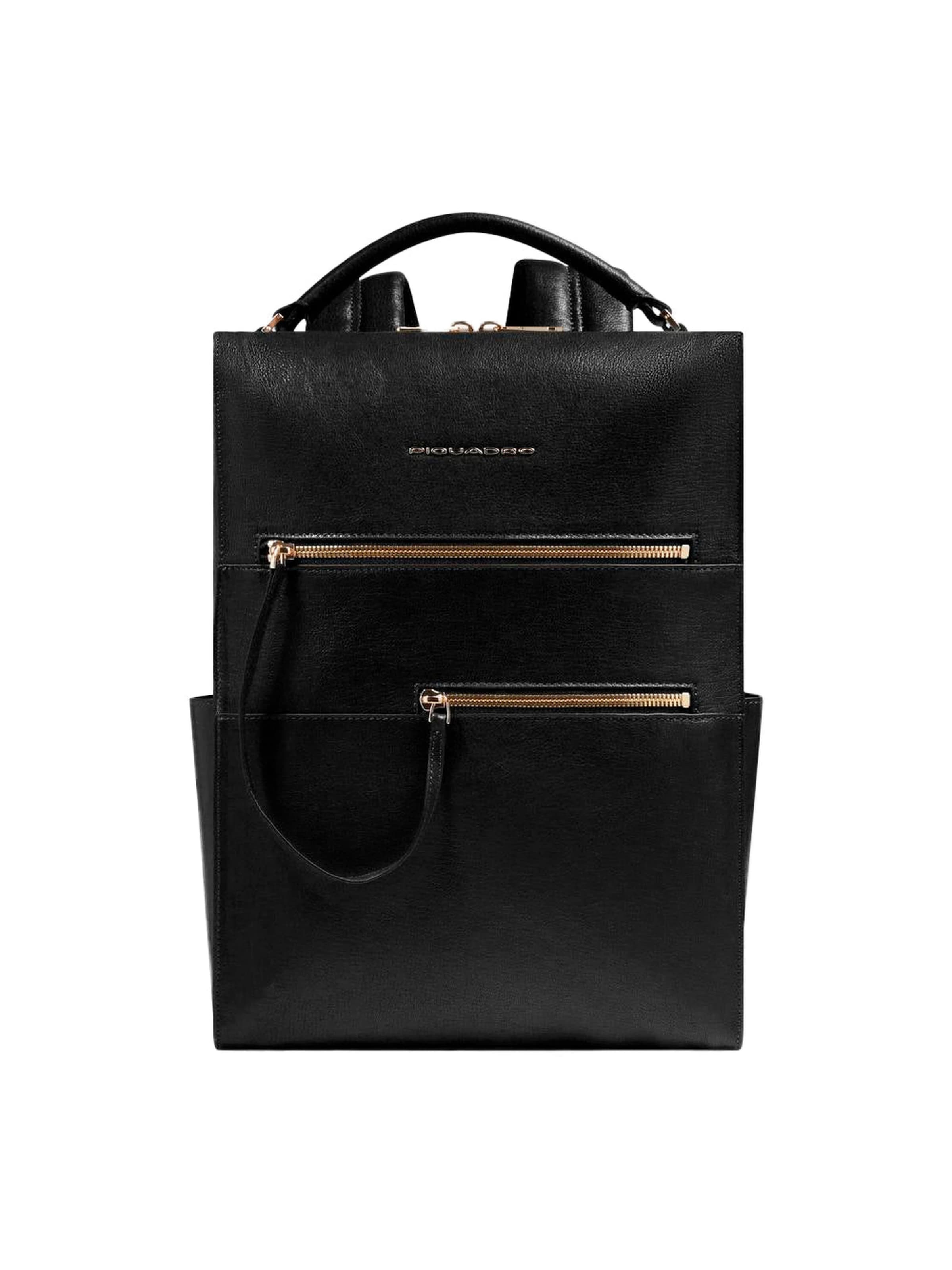 Piquadro Rucksack‌‌‌‌‌‌‌‌‌ in Schwarz: Vorderseite