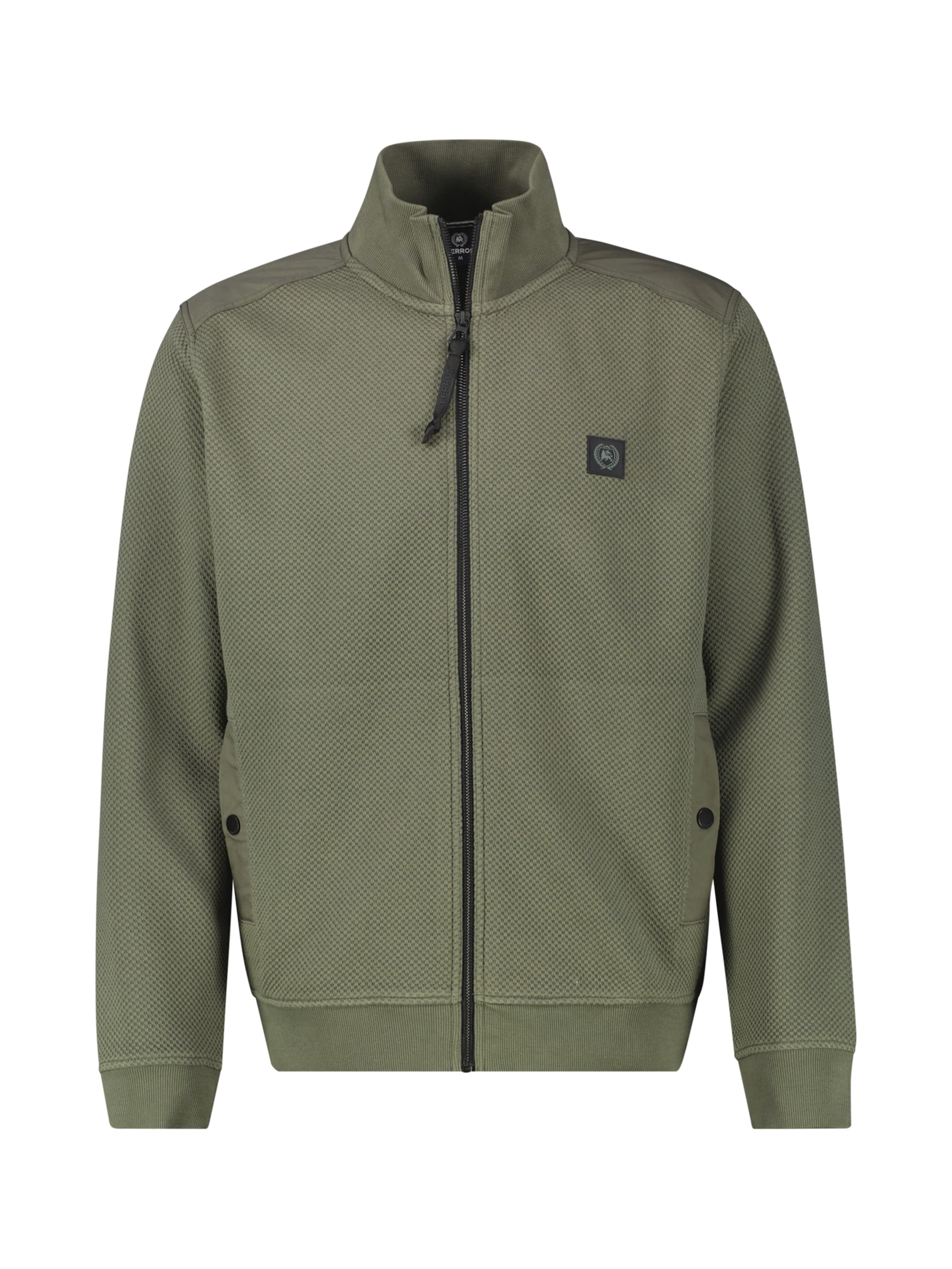 LERROS Sweat jacket in Green: front