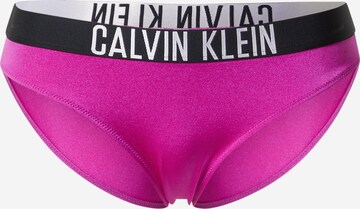 Calvin Klein Swimwear سروال بيكيني 'Intense Power' بلون زهري: الأمام