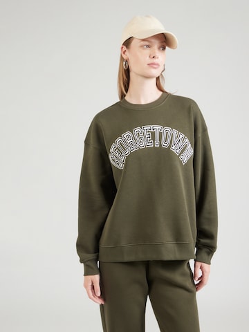 Gina Tricot Свитшот в Зеленый: спереди