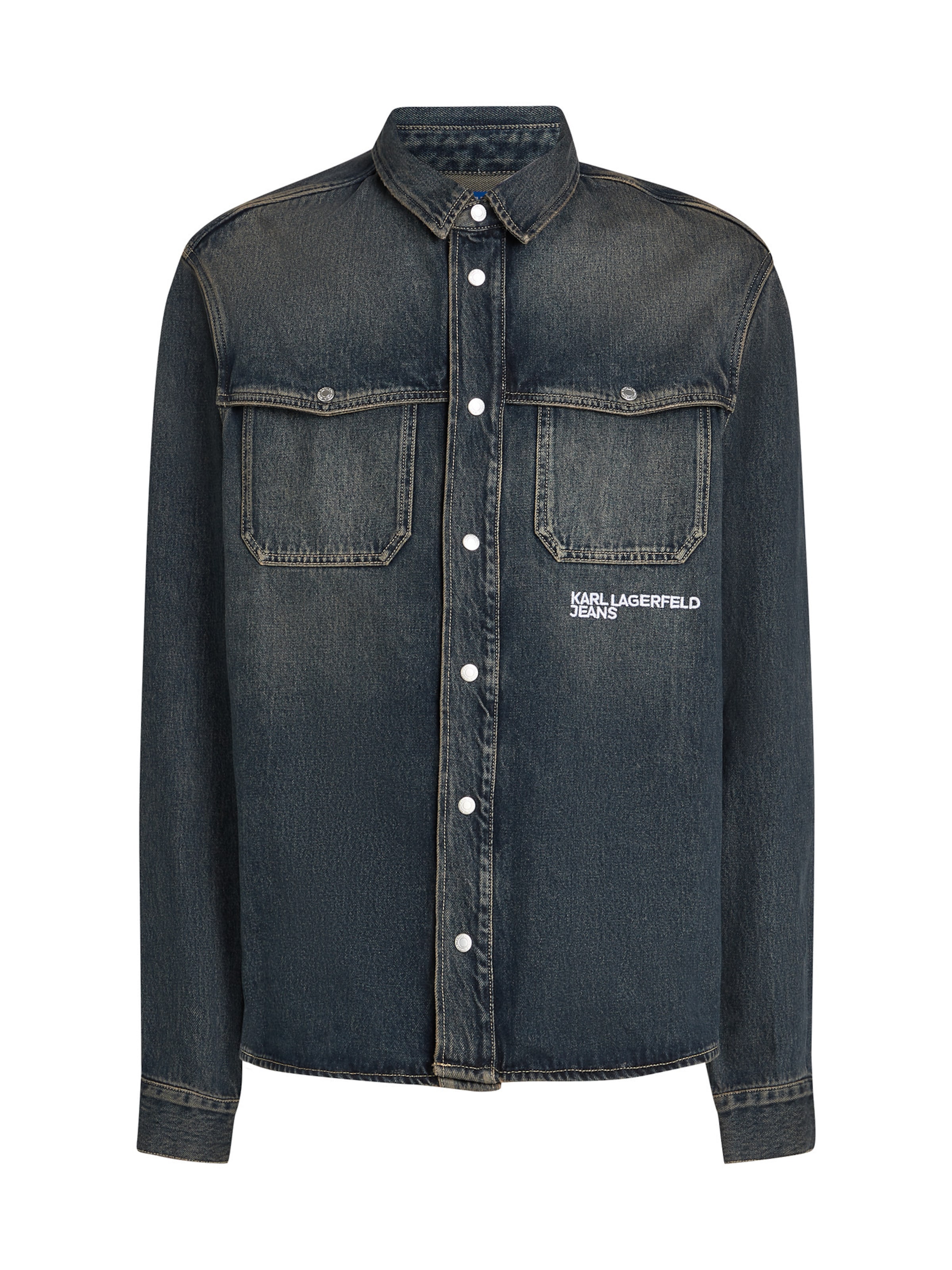 Regular fit Camicia di KARL LAGERFELD JEANS in blu: frontale