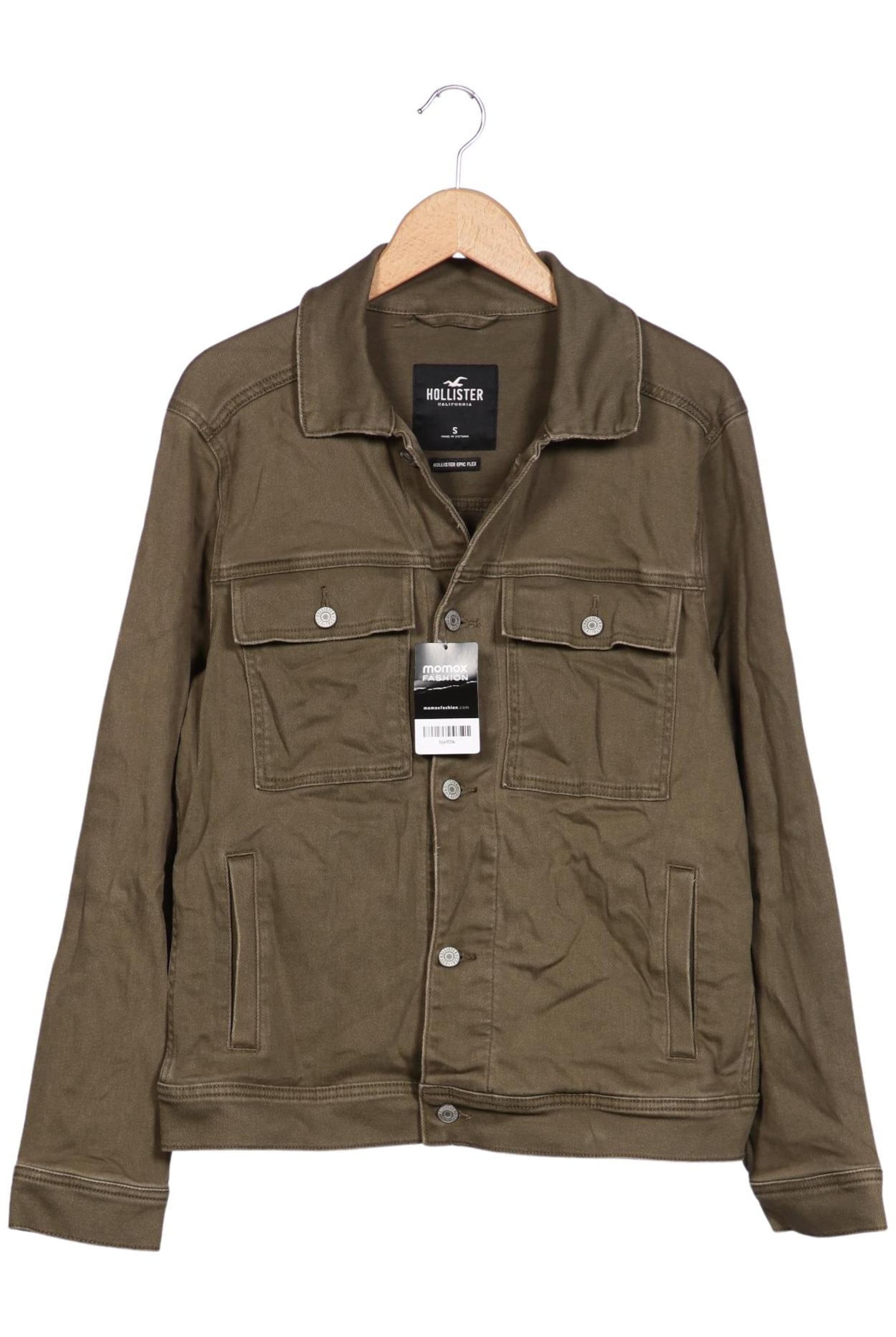 HOLLISTER Jacket & Coat in S in Green: front