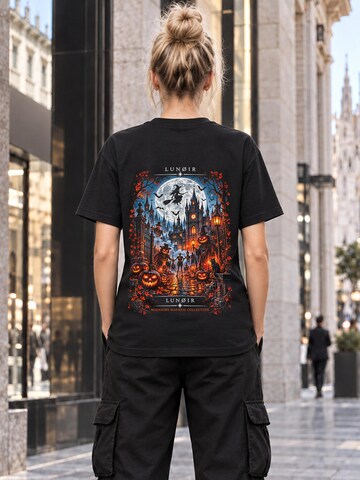 LUNØIR Studio Shirt 'Alive After Dark'‌‌‌‌‌‌‌ in Schwarz