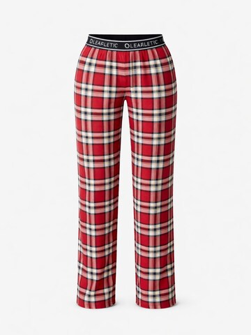 LEAFLETIC Pajama pants 'Leafletic Women’s Night Wear Long Pajama' in Red: front