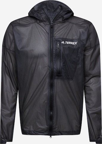 adidas Terrex Athletic Jacket in Black: front